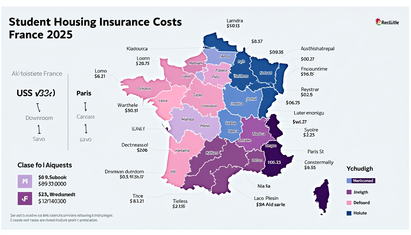 découvrez combien coûte l'assurance habitation étudiant selon les régions de france grâce à nos infographies claires et complètes. comparez les tarifs et trouvez la meilleure offre pour protéger votre logement !