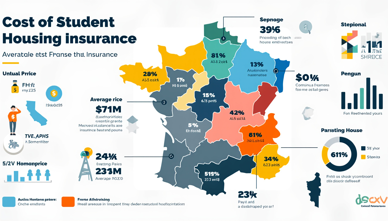 découvrez à travers notre infographie le coût moyen de l'assurance habitation pour les étudiants selon chaque région en france. comparez les prix et trouvez la meilleure option adaptée à votre budget !