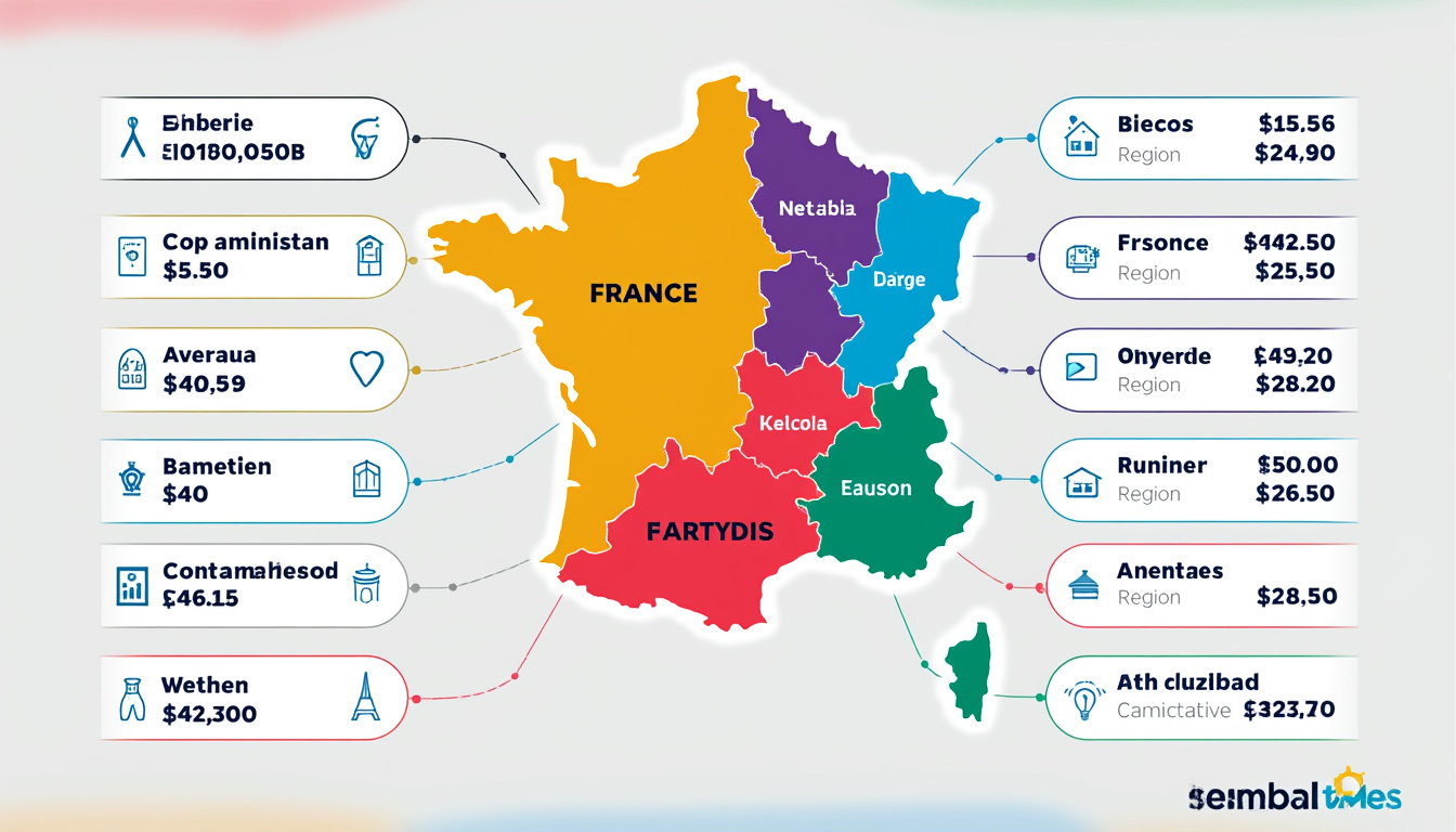 découvrez notre infographie exclusive sur l'assurance habitation étudiant : comparez les régions françaises aux tarifs les plus avantageux et trouvez la meilleure offre pour protéger votre logement étudiant.