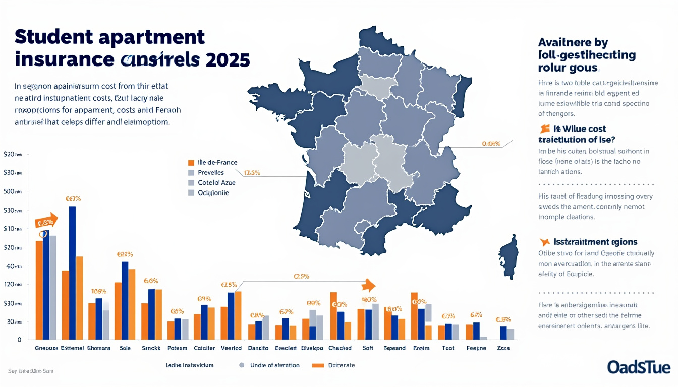 découvrez dans notre infographie le coût de l'assurance habitation pour étudiants en france et identifiez les régions les plus avantageuses pour économiser sur votre budget logement.