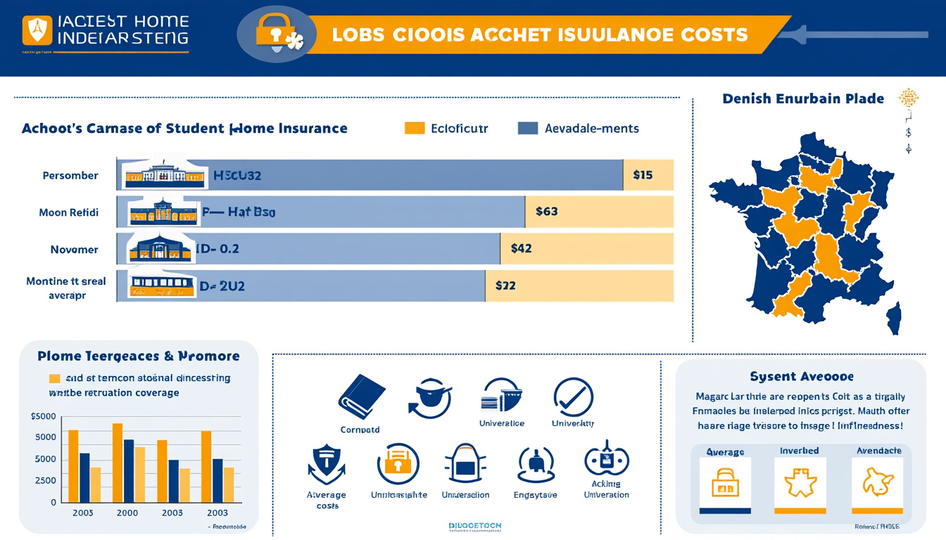Infographies : Quel est le coût de l’assurance habitation pour étudiants selon les régions ?