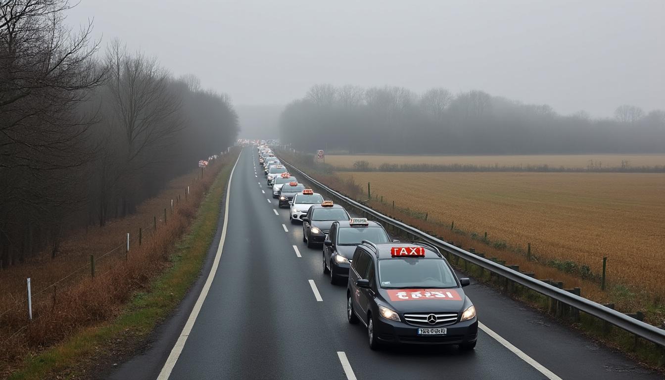 les taxis de saône-et-loire intensifient leur mobilisation entre chalon et mâcon pour protester contre la réforme de l'assurance maladie. découvrez les raisons de leur mouvement et les impacts attendus sur le secteur du transport médical.