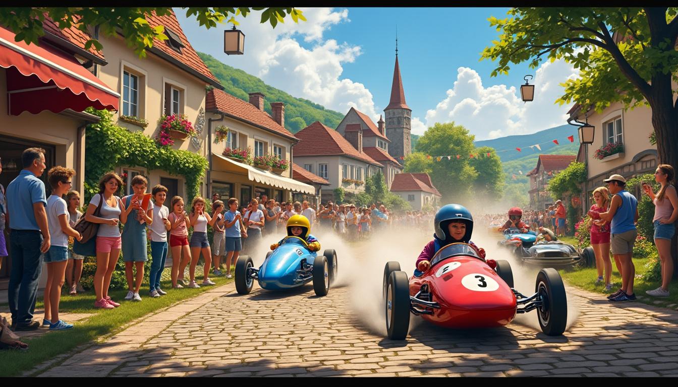 découvrez la course de caisses à savon dans le val-d'oise (95), une descente spectaculaire pleine de surprises et d'adrénaline à ne pas manquer !