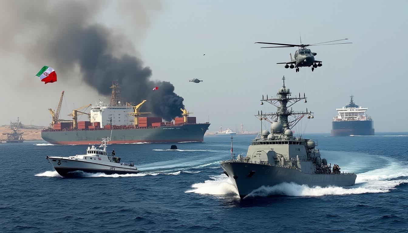 découvrez comment donald trump utilise une stratégie rhétorique classique pour justifier la sécurisation des navires dans le détroit d'ormuz et son impact géopolitique.