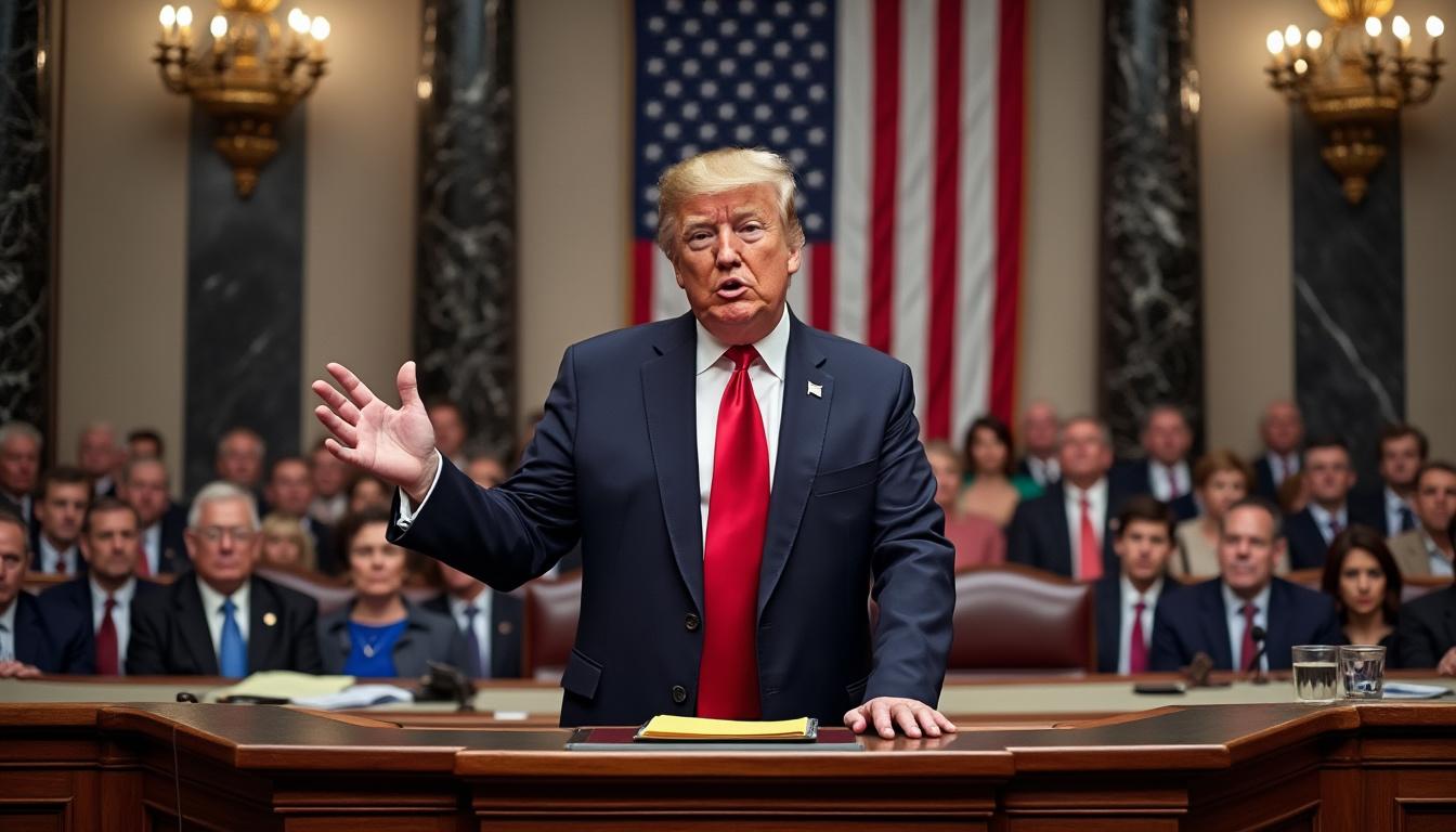 Donald Trump annonce devant le Congrès l’avènement d’une nouvelle ère dorée pour l’Amérique