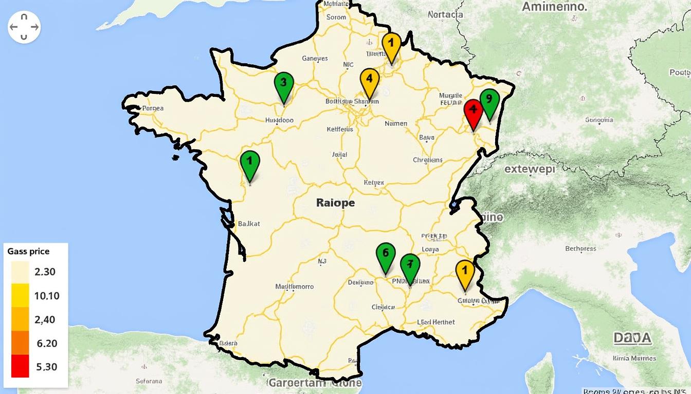 trouvez la station-service la moins chère près de chez vous grâce à notre guide interactif des prix des carburants. économisez sur vos pleins en quelques clics.
