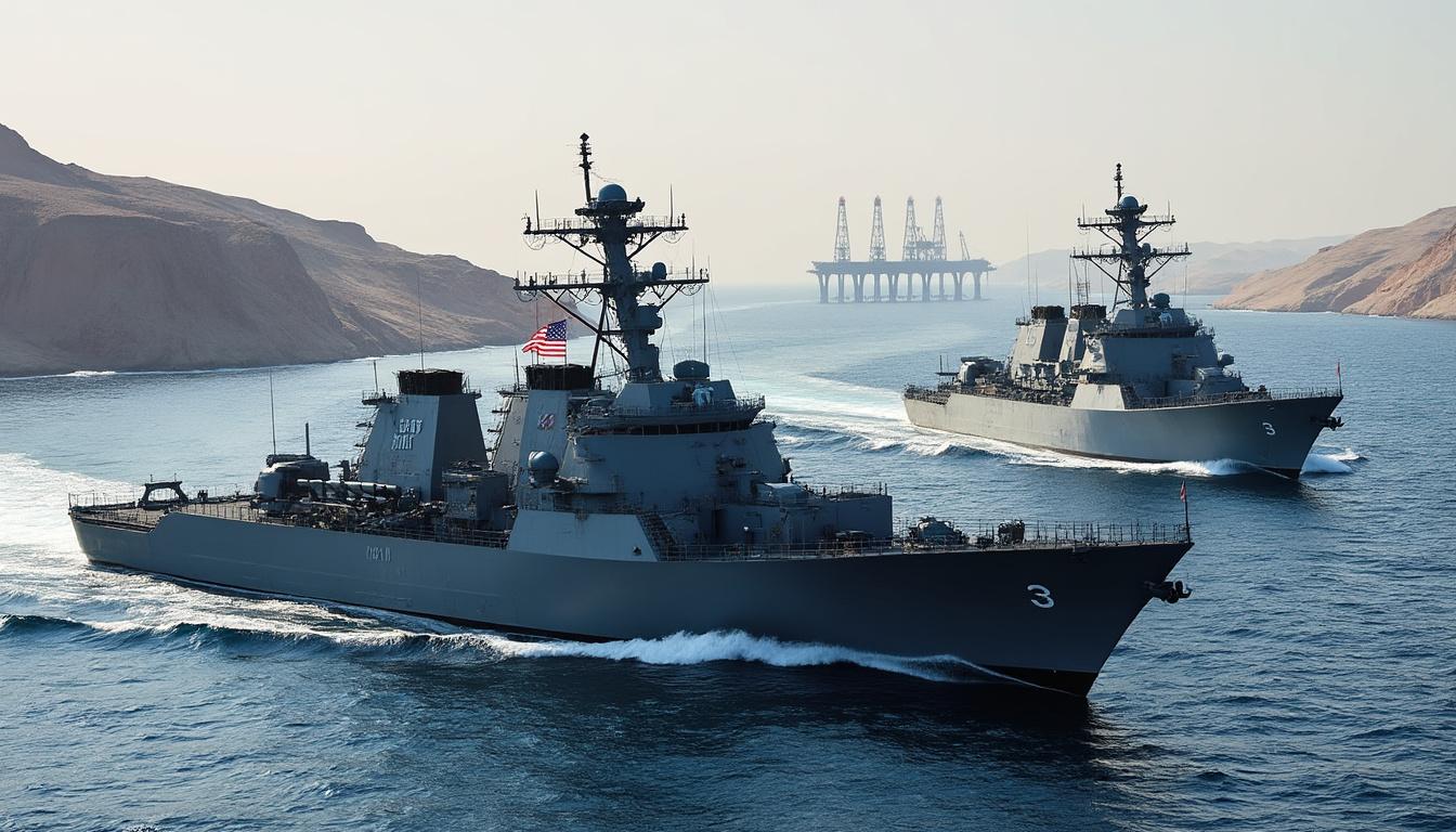 l'administration trump accélère les négociations pour garantir la réouverture sécurisée de la navigation dans le détroit d'ormuz, un point stratégique clé du commerce mondial.