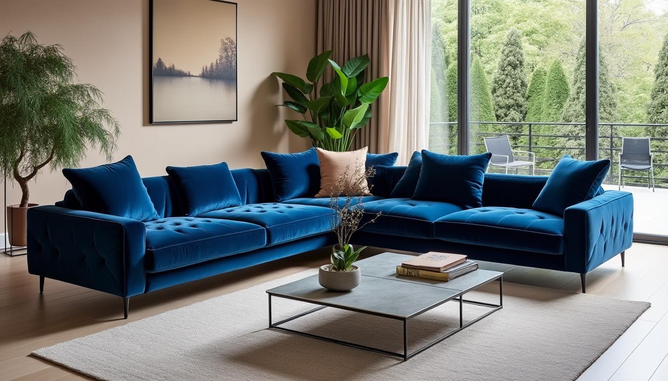 découvrez notre canapé d’angle en velours à moins de 600 euros ce samedi uniquement. profitez d’une offre exceptionnelle alliant confort, élégance et prix imbattable. ne manquez pas cette opportunité unique !