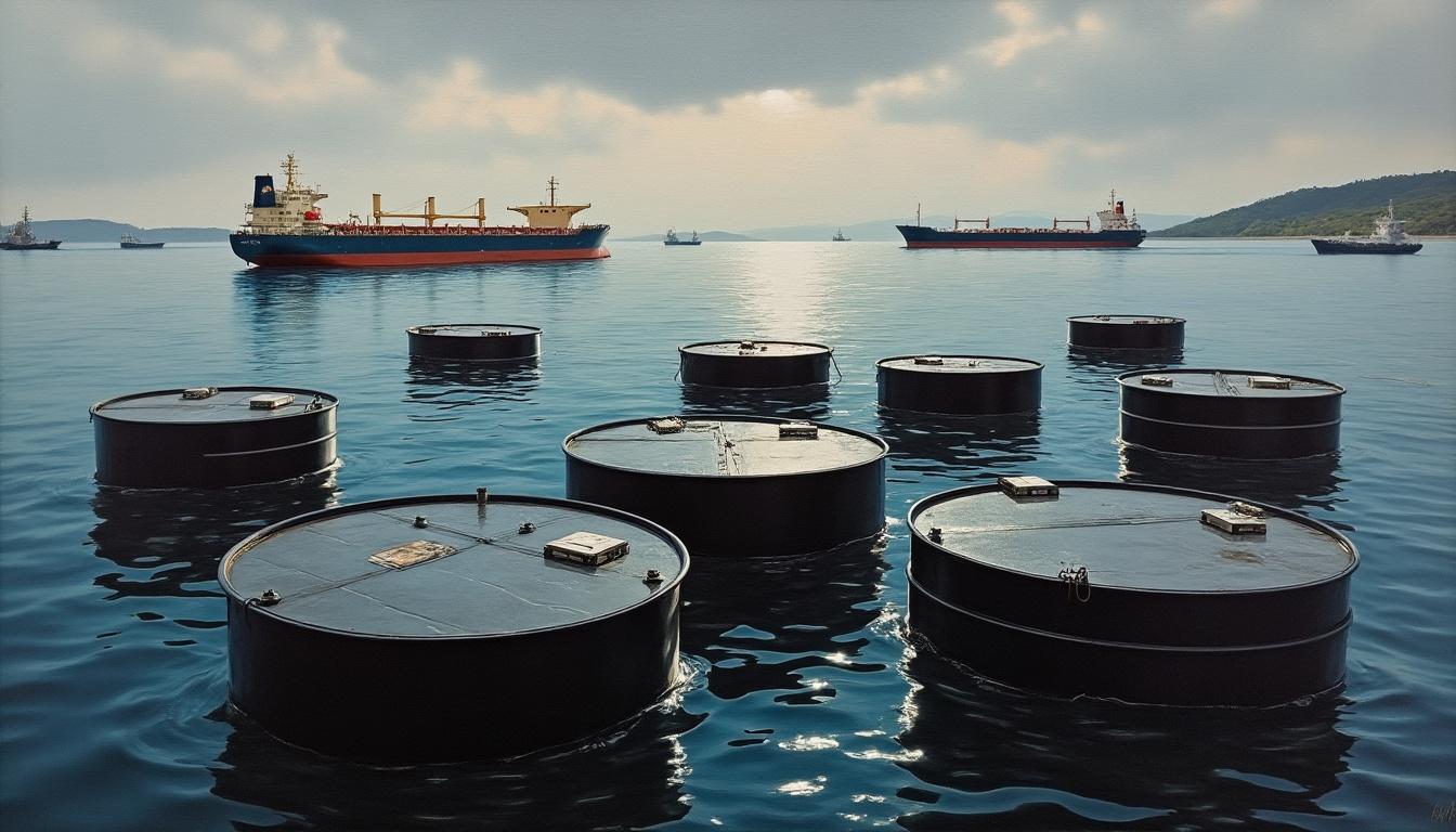 analyse de la chute des prix du pétrole brut de la mer du nord et du wti midland suite aux récentes déclarations de l'iran concernant le détroit stratégique, impactant les marchés énergétiques mondiaux.