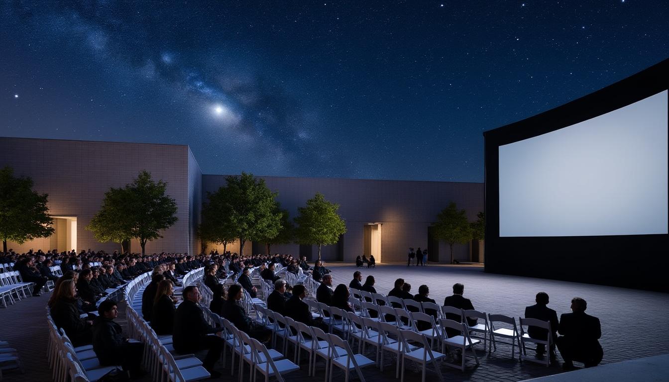 participez au ciné en plein air au mémorial de la shoah à paris. découvrez le programme estival 2026, les dates clés et profitez d'une sélection de films émouvants en plein air.