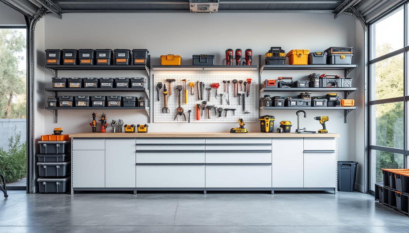 découvrez comment une étagère à seulement 41 € de cdiscount a métamorphosé un garage en désordre en un espace organisé en moins d'une heure. astuce pratique et économique pour un rangement optimal.