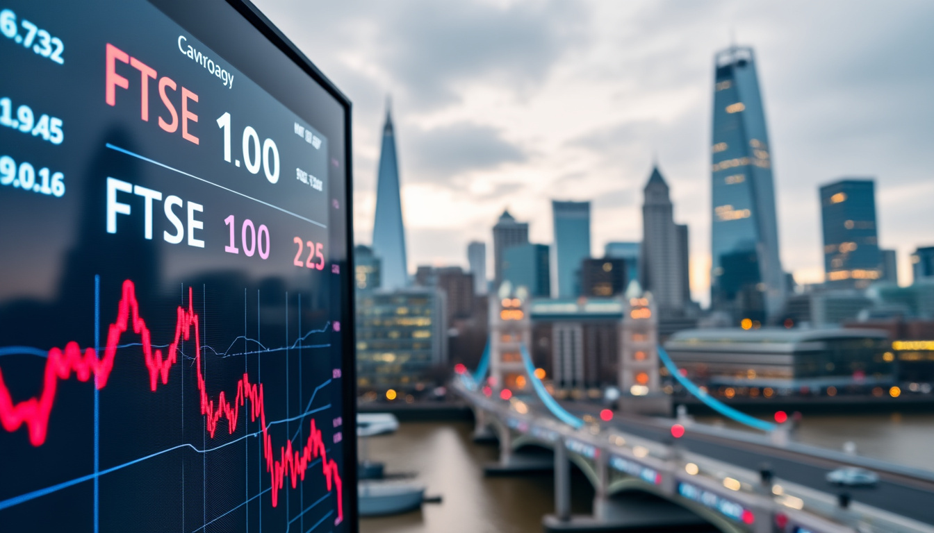 le ftse 100 recule alors que les marchés réagissent à la récente annonce de la banque d’angleterre concernant les taux d’intérêt. analyse des impacts économiques et perspectives financières.