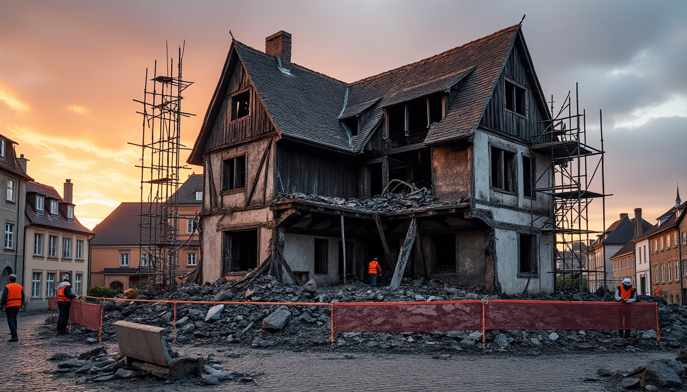 un an après l'incendie tragique de la pentecôte à laon, découvrez le destin actuel de la maison brûlée et les projets envisagés pour sa reconstruction.